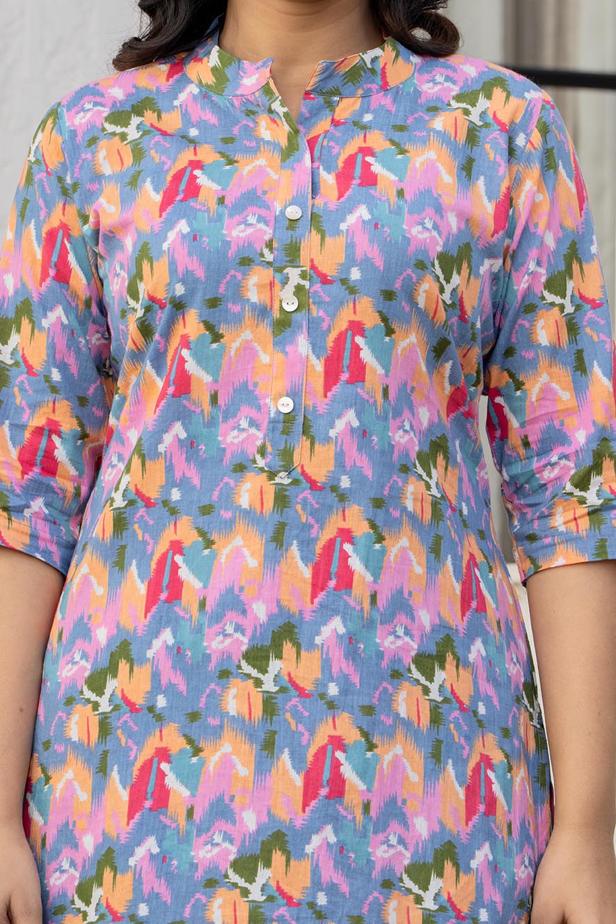 Multicolor Floral Co-ord Night Suit